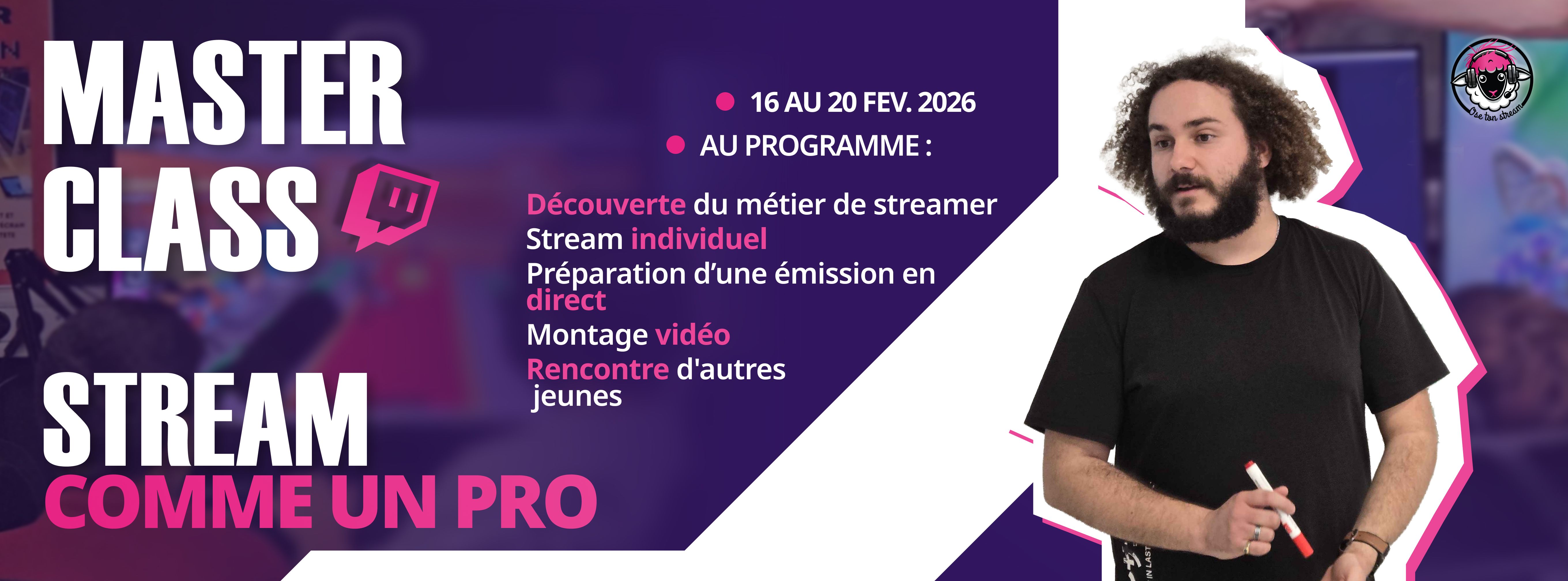 Comment occuper mon ado pendant les vacances de février avec une masterclass de streaming tiers lieu alternativ fol83