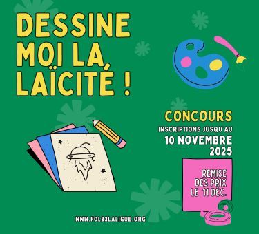 concours dessine laïcité fol83 var valeurs de la république